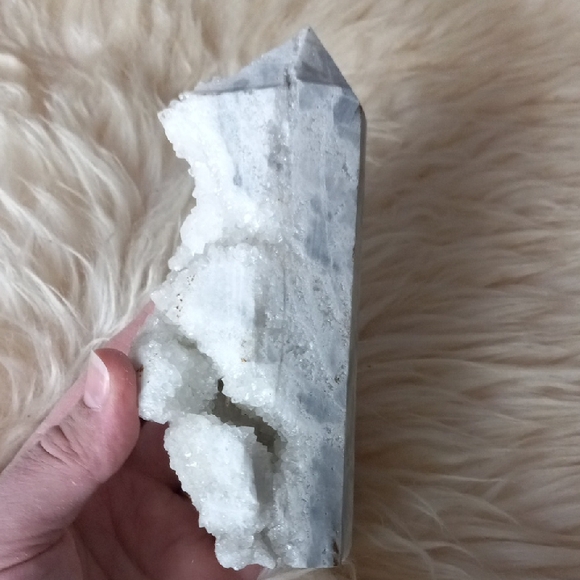 Raw Druzy Quartz Tower - Picture 3 of 10